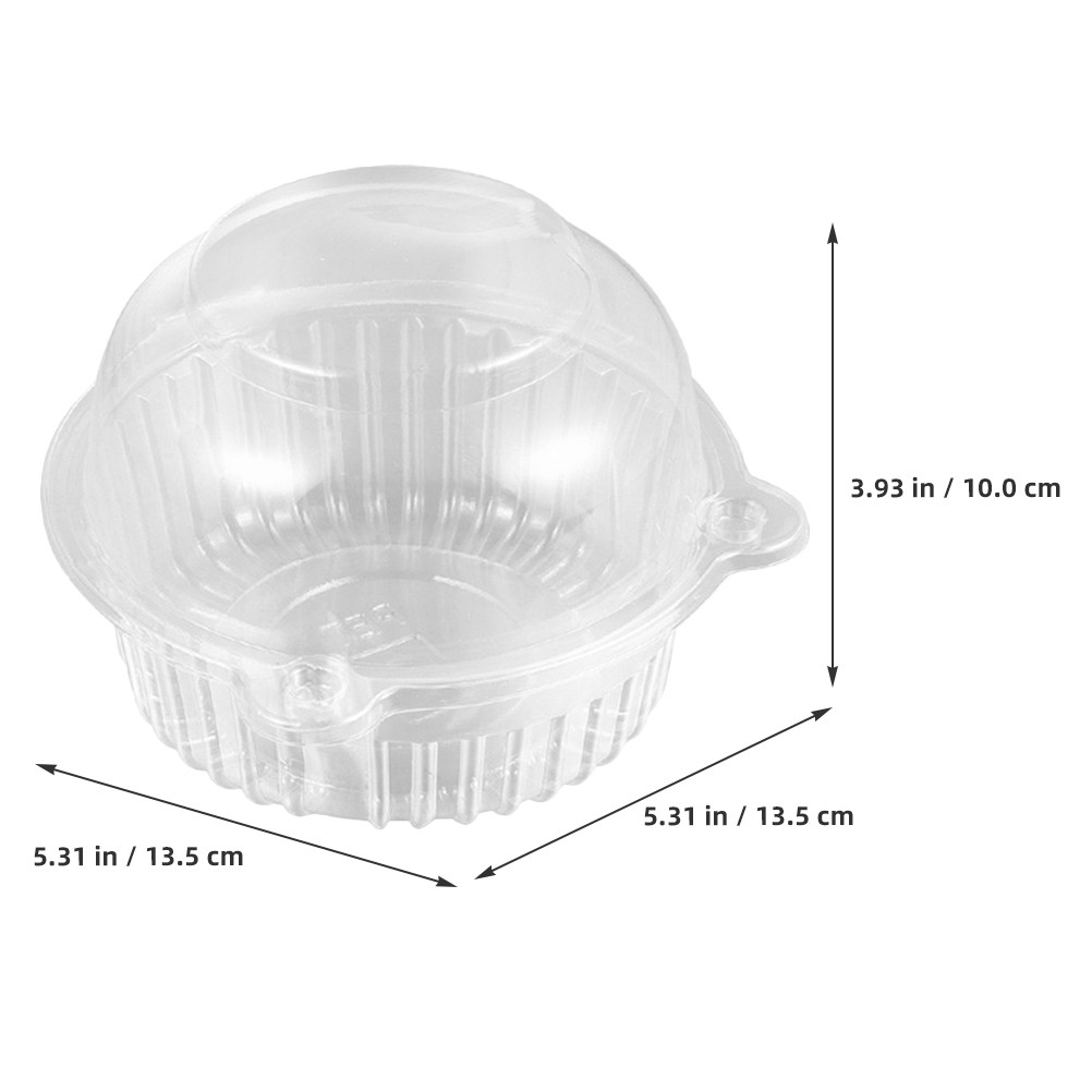 100 قطعة من علب الحلويات الشفا - مراجعة Plastic Dome Clear وسعره