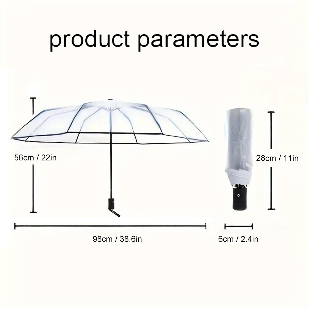 مظلة شفافة أوتوماتيكية على الط - مراجعة Plastic Dome Clear وسعره